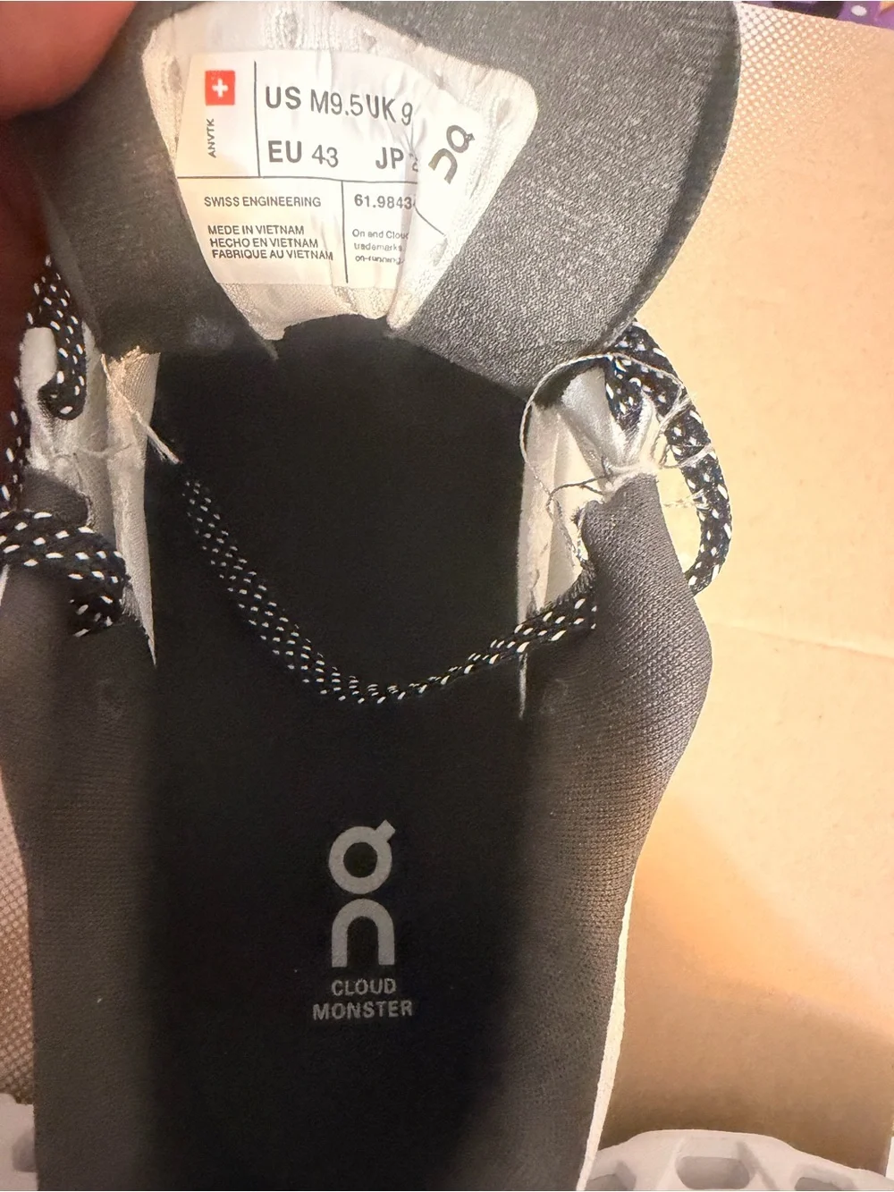 On Running White and Black CloudTec Sneakers